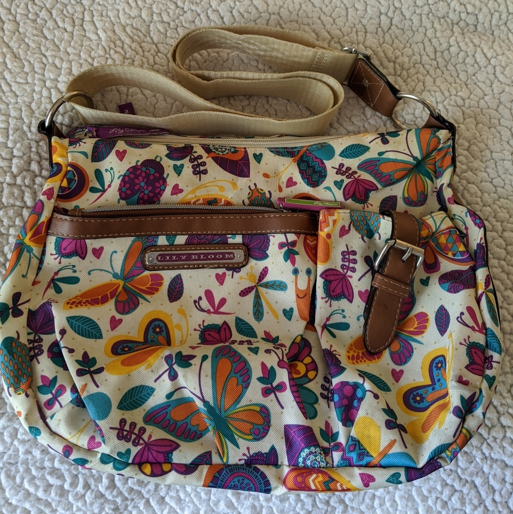 Lily Bloom crossbody hobo purse